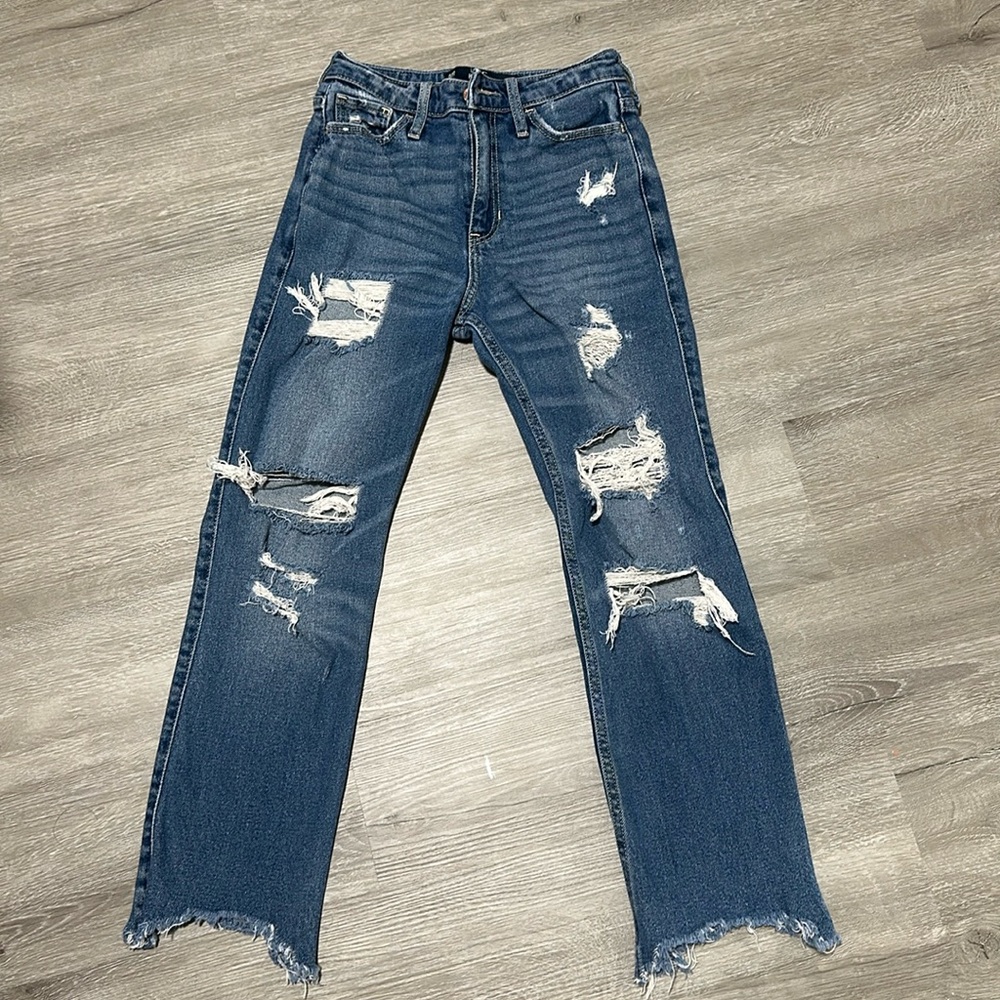 Hollister high-rise crop slim straight